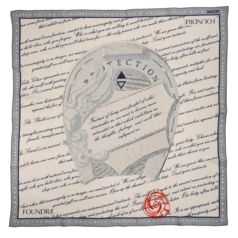 Foundrae Snowlight Silk Scarf
